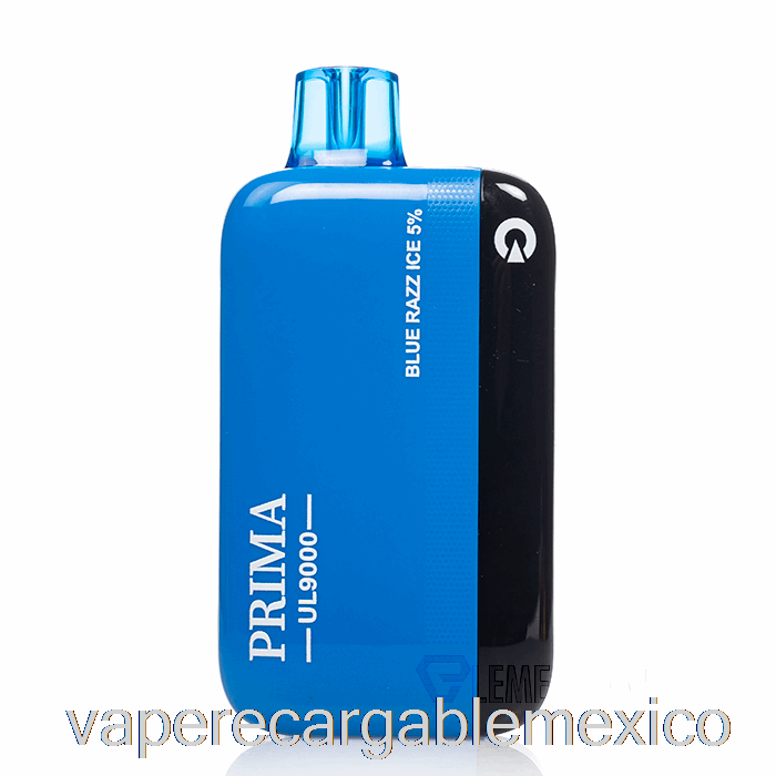 Vape Recargable Prima Ul9000 Desechable Azul Razz Ice